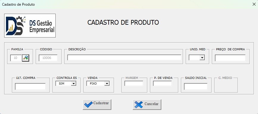 Cadastro de clientes, fornecedores e produtos